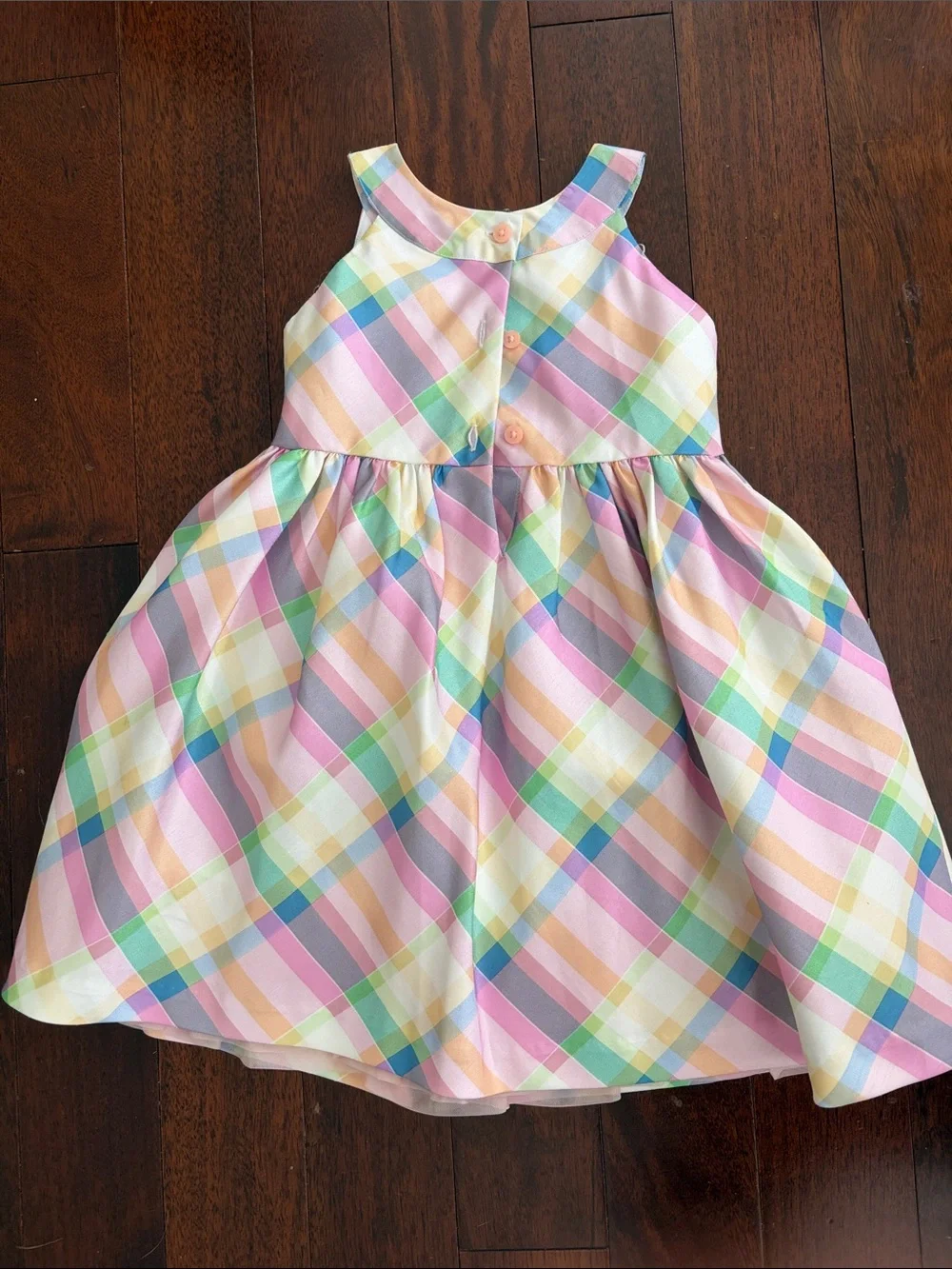 Gymboree Pastel Plaid Sleeveless Dress - Pink, Mint, Yellow, Lavender, Cream